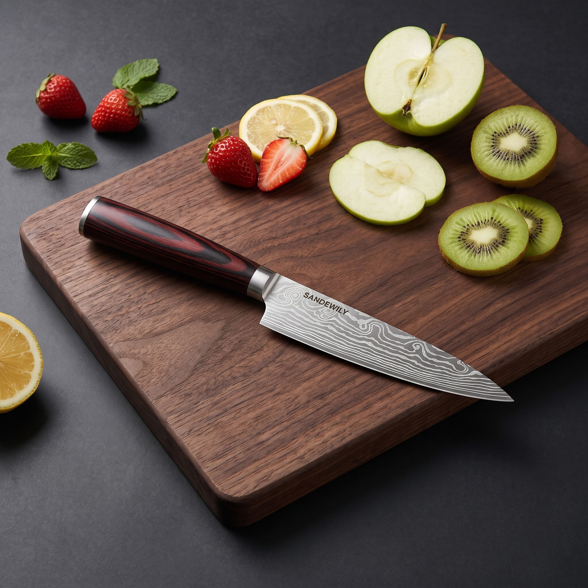 5" Utility Knife — Pakkawood Series 2